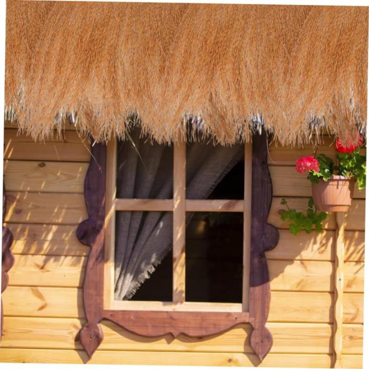 4 Stück Simuliertes Stroh Rasendekor Gefälschtes Stroh Gefälschte Strohabdeckung Strohdach Dekoratives Strohdach Nachahmung Von Stroh DIY Dach Garten Dekor