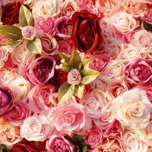 Rosenwand-Simulationshintergrundwand, Hochzeitsdekorationshintergrund-Rosenwand, Für Einkaufszentrum Im Freien Hintergrund Home Party Wedding Backdrop(1m*2m)