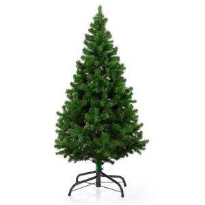 KLASS 1,2 m Weihnachtsbaum 400 Spitzen üppiger Weihnachtsbaum Premium PVC Realistischer Künstlicher Weihnachtsbaum mit Metallständer Grüne Weihnachtsbäume in 1,2 m, 1,5 m, 1,8