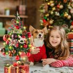 Kunstkerstboom, moeilijk ontvlambaar, pvc-dennenboom, kerstboom met ornamenten, indoor kunstdecoratie