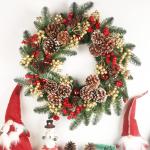 20 Pack 18cm Künstliche Rote Beeren für Weihnachtsbaum Deko Stechpalmenbeeren Zweige Dekorationen für Weihnachten Zuhause Holly Beeren für Handwerk Winter Urlaub Hochzeit Deko 