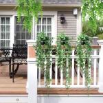 3 x kunstmatige potplanten, groene hangplant voor binnen en buiten, hangende slingers voor bruiloft, tuin, hangmanden, wanddecoratie