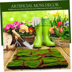 Künstlicher Moosrasen Grüne Deko Teppiche Grüner Teppich Teppich Rasen Gras Künstlicher Gartenrasen Mini Garten Künstliches Moos Mini Gartenzubehör Künstliches Moos