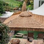 Künstliches Strohdach, Künstliche Mexikanische Strohrolle, Künstliche Palmenstrohrollen, Kunststoff Gefälschtes Strohdach, Simulation Strohfliese, Für Garten Pavillon Holzhaus