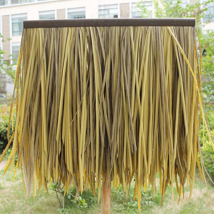 Palmgras-rolle Künstliche PE Verdicken Palmenstroh Simulations Strohdach Fliesen Aluminium Stroh Pavillon künstliches Stroh Simulations Stroh Fälschungs Stroh Kunststoff Stroh D