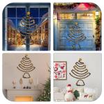 Hängender Weihnachtsbaum, Wand-Weihnachtsbaum | Hängender beleuchteter Weihnachtsbaum - Weihnachtsdekoration, Partys, dekoratives Zubehör, platzsparender Baumschmuck zum Aufhän