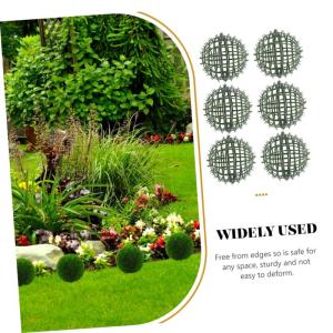 6 stuks bloemstuk bolvormig plantenrek bloemenboeket accessoires bloemenstandaard bloemenkrans van draad topiary-kooi metalen lijn kunstmatig plastic