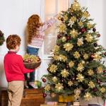 21 stuks kerstbloemen kerstboomversiering bloem kunstbloem glitter kerstboomversiering gouden Kerstmis
