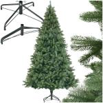 Kunstkerstboom, natuurgetrouwe spuitgiet- en pvc-naalden, flexibele kunstdennentakken, kunstkerstboom met metalen standaard, kerstdecoratie, 230 cm