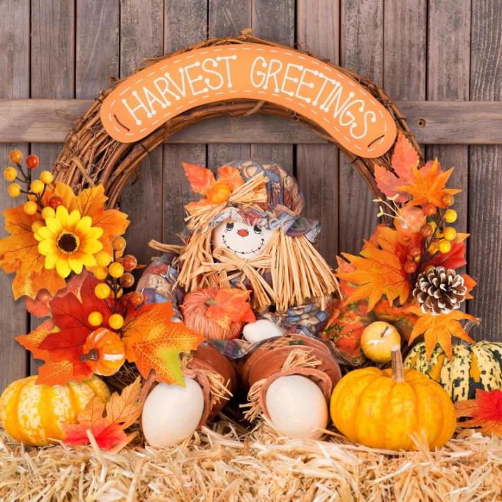 6 stuks kunstherfstbloemen herfstbladeren pompoen kunstdennenappels herfst binnen buiten boeket herfstdecoratie voor herfst oogst Thanksgiving Halloween