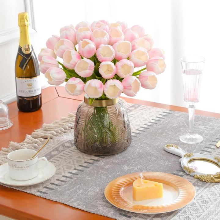 Kunstmatige tulpen (roze, 15 stuks)