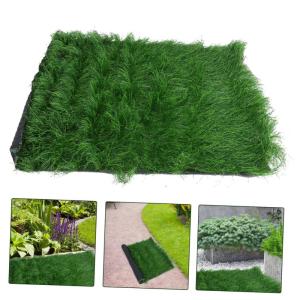 Simuliertes Stroh Künstliche Grasmatte Dekoratives Grasdach Garten Rasen künstliches Gras Rasenbelag grüne Grasmatte künstliche Moosmatte Kunstrasenfliesen künstliches Stroh S