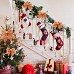 1 + 4 stuks roségouden strikken kerstkerstboomstrikken, glitter kerstboomversiering voor familiefeesten, feestdecoratie voor Kerstmis, vakantie, bruiloft, feesten (2 maat)