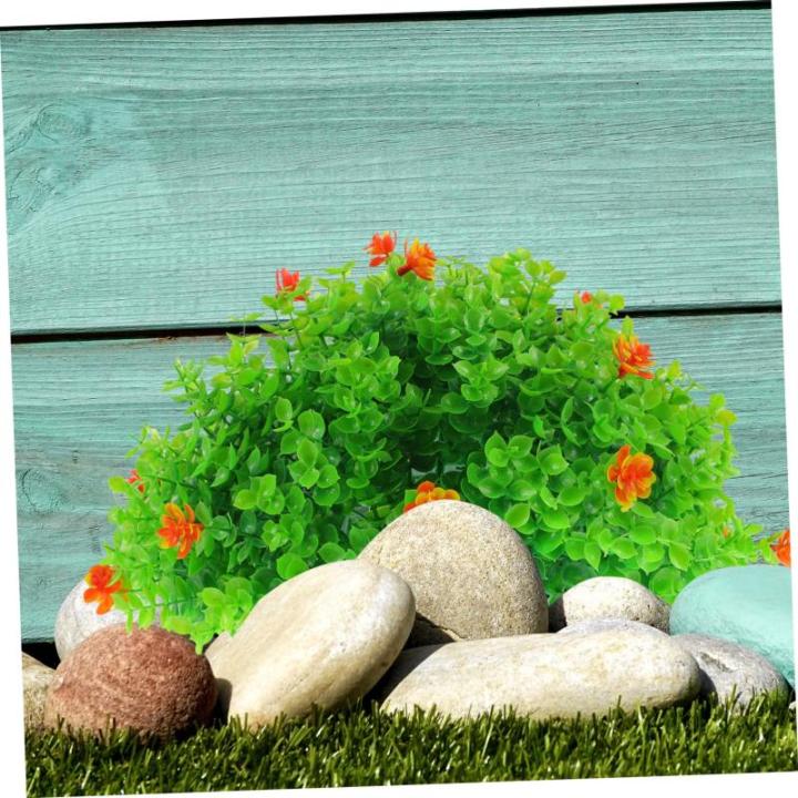 2St Dekorative Grasbälle für den Garten Eucalyptus Decoration Künstliche Pflanzenkugel künstlicher Formschnitt grüne Grasbälle Topiary-Kugeln Heimdekoration Kunstrasenball Pl