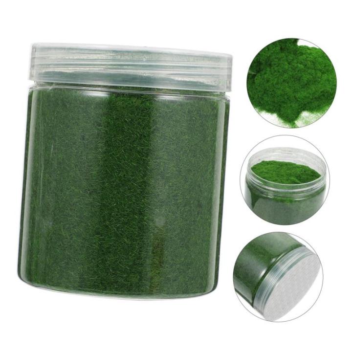 2 Stück 1 Moosrasenpulver Künstliches Dekor Kunstrasen Dekorationen Fee Gefälschtes Gras Zen-gartenzubehör Terrain DIY Grasmodell Blumendekoration Zug Nylon Spielzeugzimmer Anl