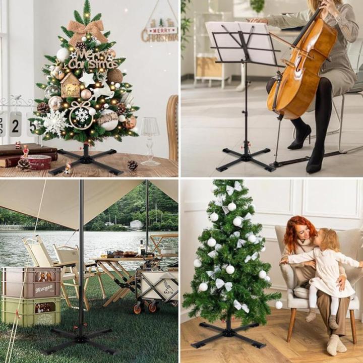 Künstlicher Weihnachtsbaumständer, Weihnachtsbaumsockel - Faltbare künstliche Baumstütze,Ersatz-Weihnachtsbaumbein aus Metall, Weihnachtsbaumzubehör für den Garten, den Garte