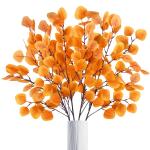 4-delige eucalyptus decoratie kunstherfstbladeren takken, kunstbloemen herfstbloemen herfstbloemen kunstbladeren, herfsttakken herfstbladeren decoratieve takken geel voor herfstdec