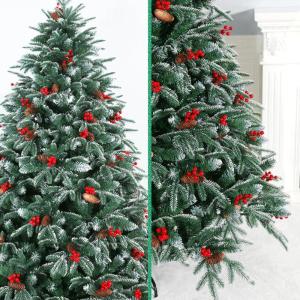 Künstlicher Weihnachtsbaum, 4 Fuß/5 Fuß/6 Fuß/7 Fuß/8 Fuß/9 Fuß/10 Fuß, realistischer Weihnachtsbaum, künstlicher Weihnachtsbaum mit stabilem Ständer, für die Partydekor