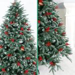 Künstlicher Weihnachtsbaum, 4 Fuß/5 Fuß/6 Fuß/7 Fuß/8 Fuß/9 Fuß/10 Fuß, hochwertige unbeleuchtete, realistische Weihnachtsdekoration aus Fichte mit dichten Zweigen, Metalls