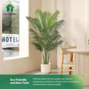 Kunstpalm, 170 cm, grote kunstplant in pot, kunststof palm, ziet eruit als een echte plant, decoratie voor woonkamer, balkon, slaapkamer, kantoor, cadeau voor een housewarming (1 s