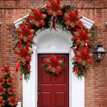 12 stuks kerstster glitter kerstster goud rood kunstbloemen decoratie, kerstster kunstbloemen met clips + voorbouwstukken, kerstbloemen voor Kerstmis, bruiloft, tuin, Nieuwjaar