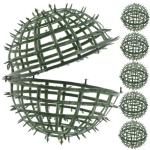 6st Blumenarrangement Rahmen Stütze Für Künstliche Pflanzen-Topiary-Kugeln Bälle Rack Blumenregalhalterkäfig Liner Formschnitt-kugelhalter Buchsbaum Dekor Babywiege Green Plas