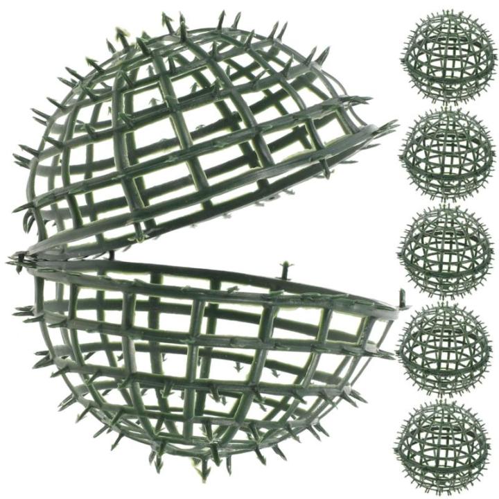 6st Blumenarrangement Rahmen Stütze Für Künstliche Pflanzen-Topiary-Kugeln Bälle Rack Blumenregalhalterkäfig Liner Formschnitt-kugelhalter Buchsbaum Dekor Babywiege Green Plas