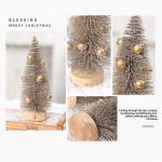 Kerstbomen voor op tafel, kerstboom, miniatuur dennen kerstbomen, NI dennenboom klein, NI groene kerstboom met sneeuweffect, tafeldecoratie