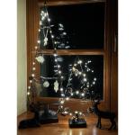 Weihnachtsbaum aus Metall Christbaum Tannenbaum Deko Baum Kunstbaum Loft Schwarz Weiß Gold (Schwarz, 50cm)