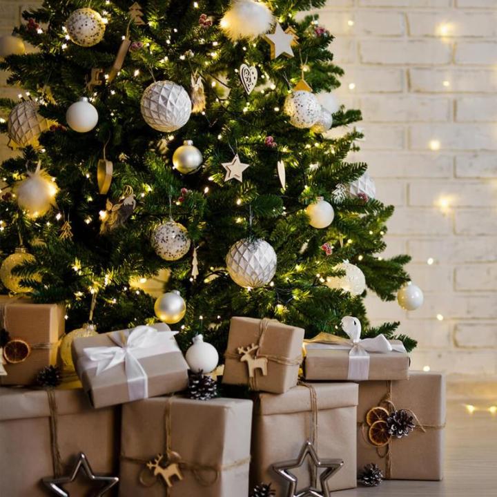 3 m kerstboomverlichting met ring, 10 slingers en piek-ster, 360 led-lampjes, lichtketting, dennenboom, kerstboom lichten met 8 modi, warm wit