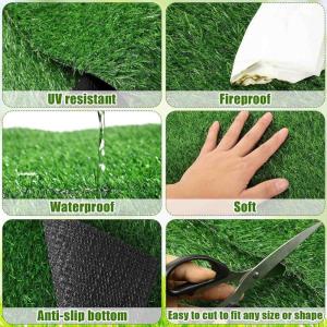 Kunstrasen, 25 mm Kunstrasen, natürlich und realistisch aussehender Kunstrasen, grüner Rasen für den Garten im Freien, Breite 50 cm, 80 cm, 100 cm, 120 cm