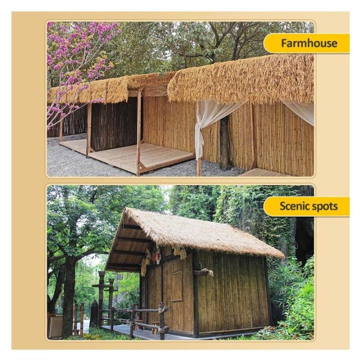 Künstliche Mexikanischer Stil Strohdach, Künstliche Palmenstrohrollen, Synthetische Palmenstroh Paneele, Kunststoff PE Strohdach, Für Bar Garten Terrasse Pavillons Strandschir S