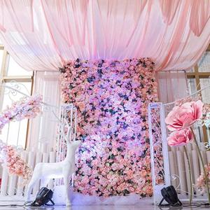 Künstliche Blumenwand, Künstliche Blumenwand Aus Seidenrose, Verwendet Für Hochzeiten, Rayon-Blumenwand, Verwendet Für Partys, Kirchenwände, Bühnenhintergrund(B,3m*3m)