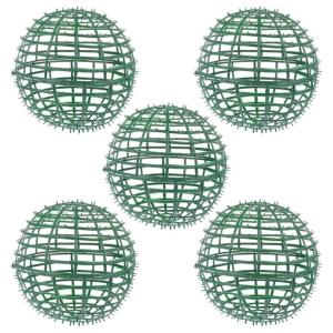 5 stuks kunststof bloemen balstandaard vorm gesneden bloemenrek houder kamerplanten slinger frame voor bloemballen bruiloft ornament Kerstmis grasbal
