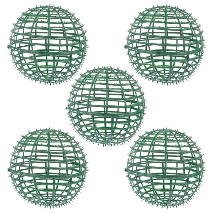 5 stuks kunststof bloemen balstandaard vorm gesneden bloemenrek houder kamerplanten slinger frame voor bloemballen bruiloft ornament Kerstmis grasbal