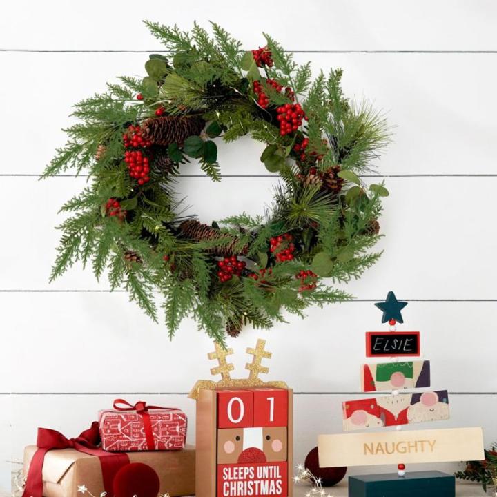 45 stuks kunstdennentakken, 30 cm, kunstdennentakken, kunstdecoratie, net als echte decoratie, kerst, strooidecoratie, dennengroen, voor adventskrans, winter, kerstkrans, decoratie