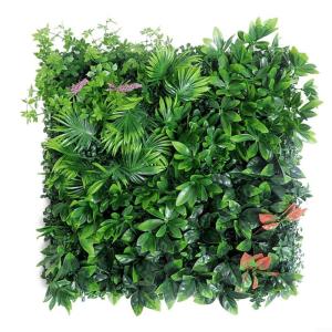 Künstliche Hecke Pflanze Wand Heimdekoration Simulierter Rasen Simulierte Pflanze Wandpflanze Blumen Wanddekoration 50 x 50 cm (3)