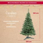 Realistische Kunstmatige Kerstboom Fir Xmas Tree | Afmetingen: 180 cm | Opvouwbare Vakantie Decor | Diepgroene Dichte Takken Stabiele Stand | Binnen & Buiten