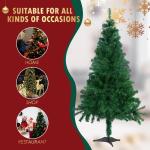Kunstkerstboom Nordmann-spar 120 cm, 225 takken, dennenboom klein, spuitgieten, groen, Cushhom