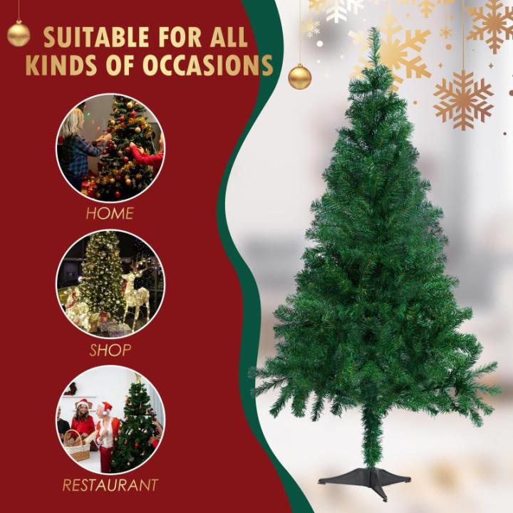 Kunstkerstboom Nordmann-spar 120 cm, 225 takken, dennenboom klein, spuitgieten, groen, Cushhom
