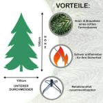 Premium kerstboom 150 cm, helder licht, kunstkerstboom, met 166 leds, nepboom, PE-kerstboom