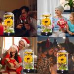 Zonnebloemcadeau voor vrouwen, eeuwige bloemen, moederdagcadeau, verjaardagscadeau, verjaardagscadeau voor vrouwen, moeder, vrouw, zus
