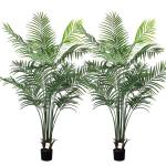 180cm künstliche Dypsis Lutescens Palme, Pflanzen nur für den Innenbereich mit 15 abnehmbaren Stämmen, deko für Büro, Laden, Wohnung und Party