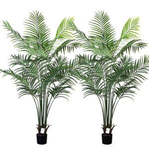 180cm künstliche Dypsis Lutescens Palme, Pflanzen nur für den Innenbereich mit 15 abnehmbaren Stämmen, deko für Büro, Laden, Wohnung und Party