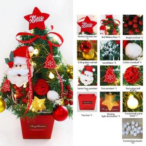 Kerstboom met verlichting 50 cm lichtketting kerstboom mini kerstboom kunstmatige kerstboom kerstdecoratie tafel kerstboom kerstcadeaus