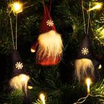 12x Premium Kerstman 12cm - decoratie voor de kerstboom, kerstboomfiguur als boom, kerstversiering of cadeau