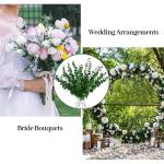 24 stuks eucalyptus kunstmatige eucalyptus planten, bladeren, decoratie, zilveren dollar voor bruiloftsfeesten, feesten, thuis, tafeldecoratie, bloemenarrangement, groen