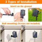 Solar ljuskedja utomhus 22 m 200 LED, 8 Mode Fairy Lights Outdoor Solar, IP44 Weerbestendige Outdoor Fairy Lights voor Kerstmis, Tuin, Tuin, Patio, Bruiloftsdecoraties (Warm Wit)[G