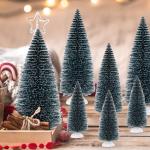 15 stuks mini-kerstboom, kunstkerstboom, 10/15/20 cm, voor kerst-, tafel- en doe-het-zelfdecoraties
