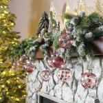 60 mm/2,36 inch onbreekbare doorzichtige plastic kerstbal ornamenten set met glitter schilderij, transparant, doorschijnend, kristallen , kerstboomdecoraties (30 tellingen, rood)